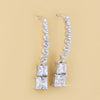 Princess Cut Lab Grown Diamond Drop Earring - Cheriva Jewels