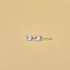 925 Silver Stud Earrings in Round Cut Lab Grown Diamond - Cheriva Jewels