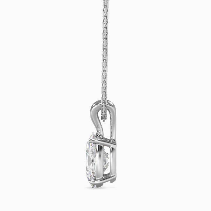 Diamond pendant on a white background