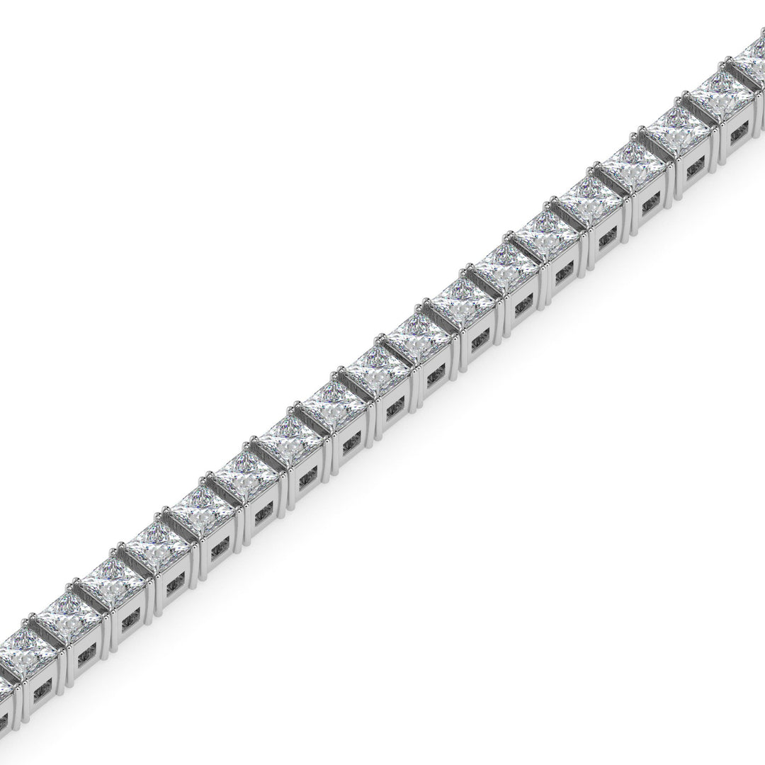 Diamond bracelet on a white background