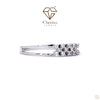 Solitare ring with Diamonds on a white background featuring the Cheriva Jewels.