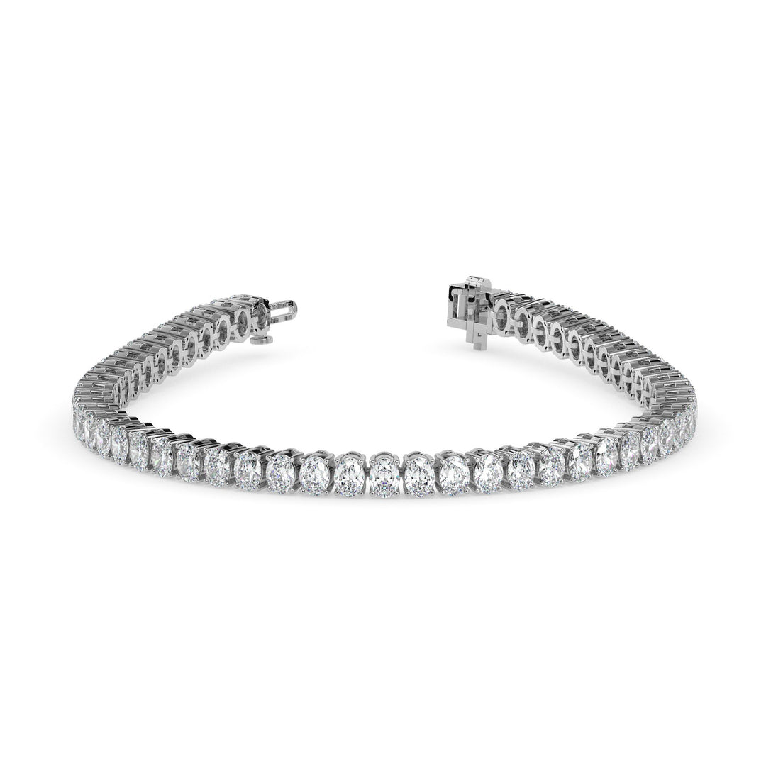 Diamond bracelet on a white background