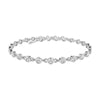 Diamond bracelet on a white background