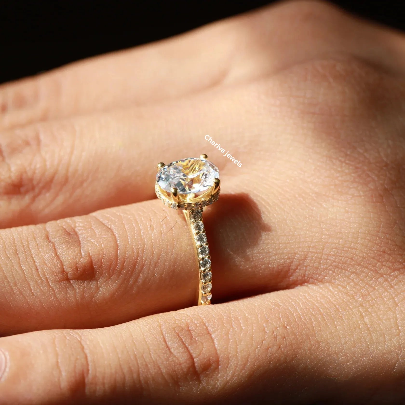 Hidden Halo Ring