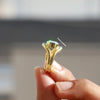 bezel setting with lab grown diamond.