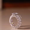 
round prong setting with lab grown diamond.