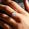 Emerald Cut Diamond Ring, Solitaire Engagement Ring
