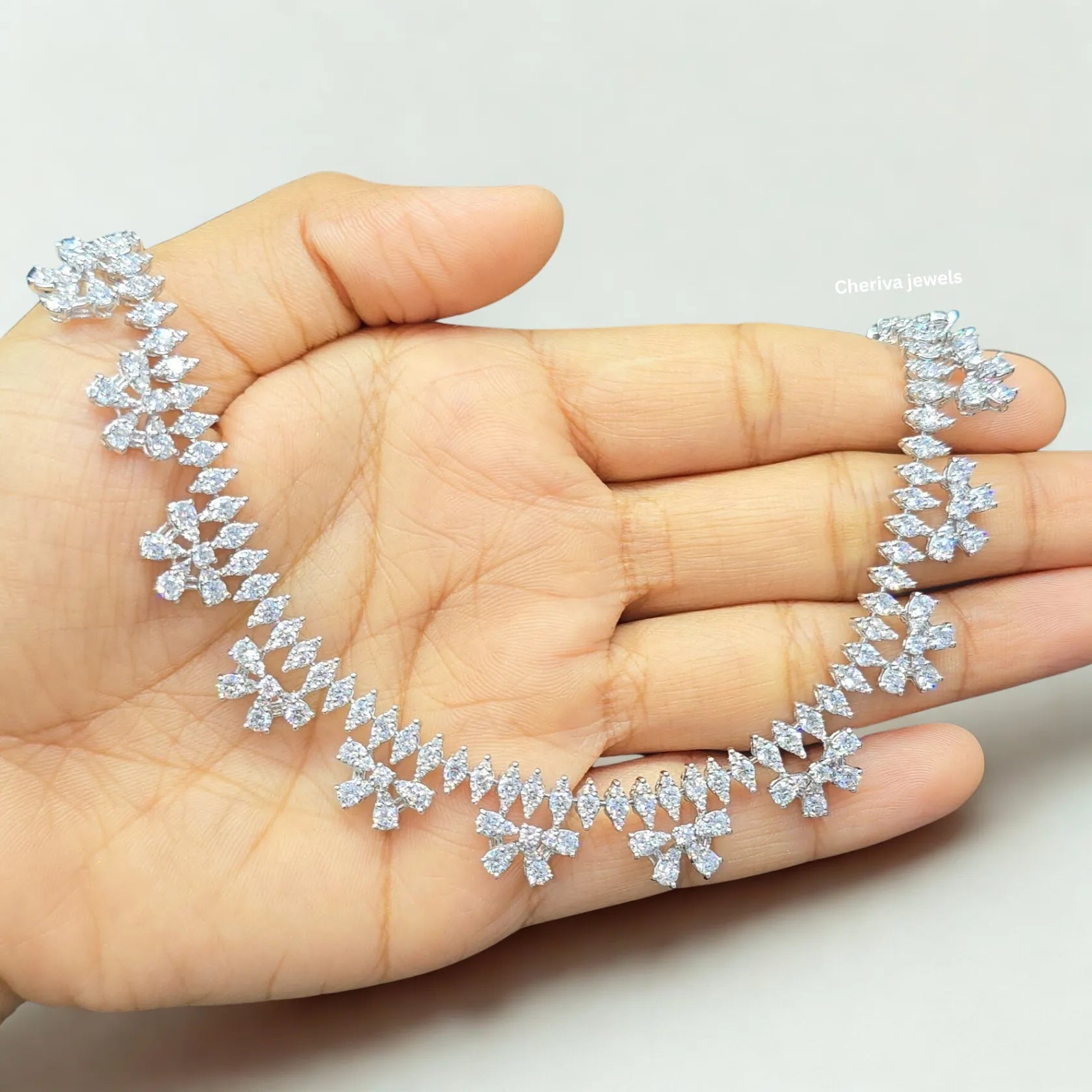 9.7 CT Elegant Lab Grown Diamond Necklace with Round Diamonds