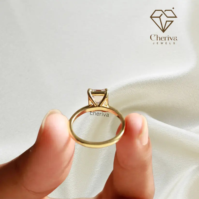 2 Carat Emerald Cut Diamond Solitaire Ring