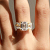 Emerald Cut Lab Grown Diamond Engagement Ring for Her