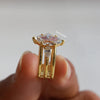 IGI certified marquise cut diamond ring.