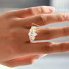 Lab grown diamond set in prong setting.
