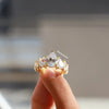 IGI certified pear cut diamond ring.