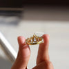 Prong setting for pear cut diamond ring.