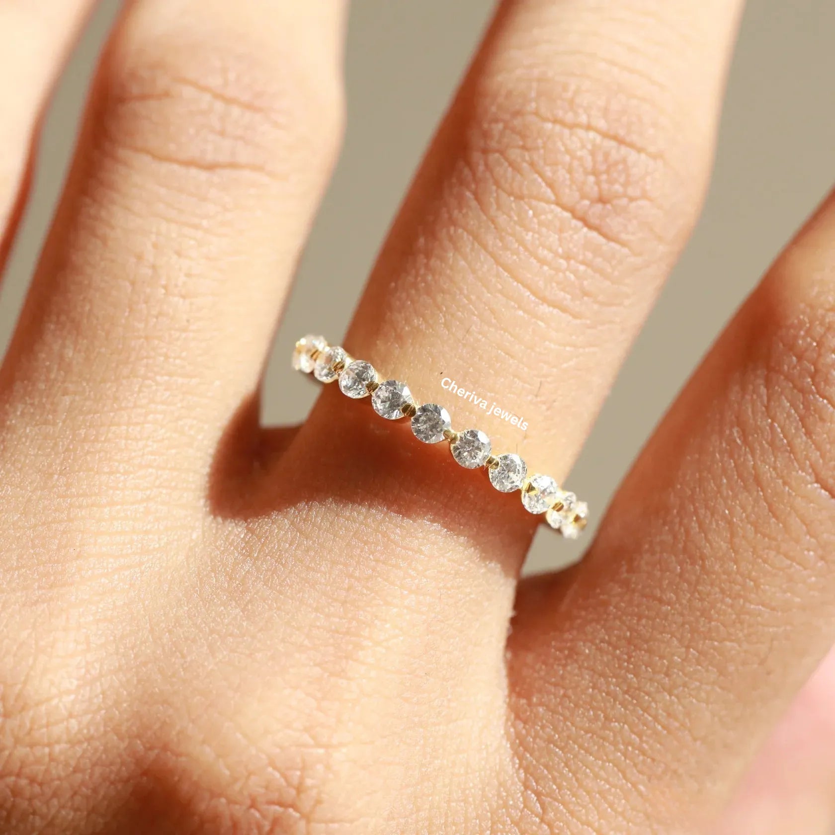 Round Diamond Wedding Band, 2.50 MM Lab Grown Diamonds