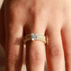 2 CT Emerald Cut Lab Grown Diamond Wedding Bridal Set