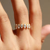 buy engagement ring and half eternity wedding band.