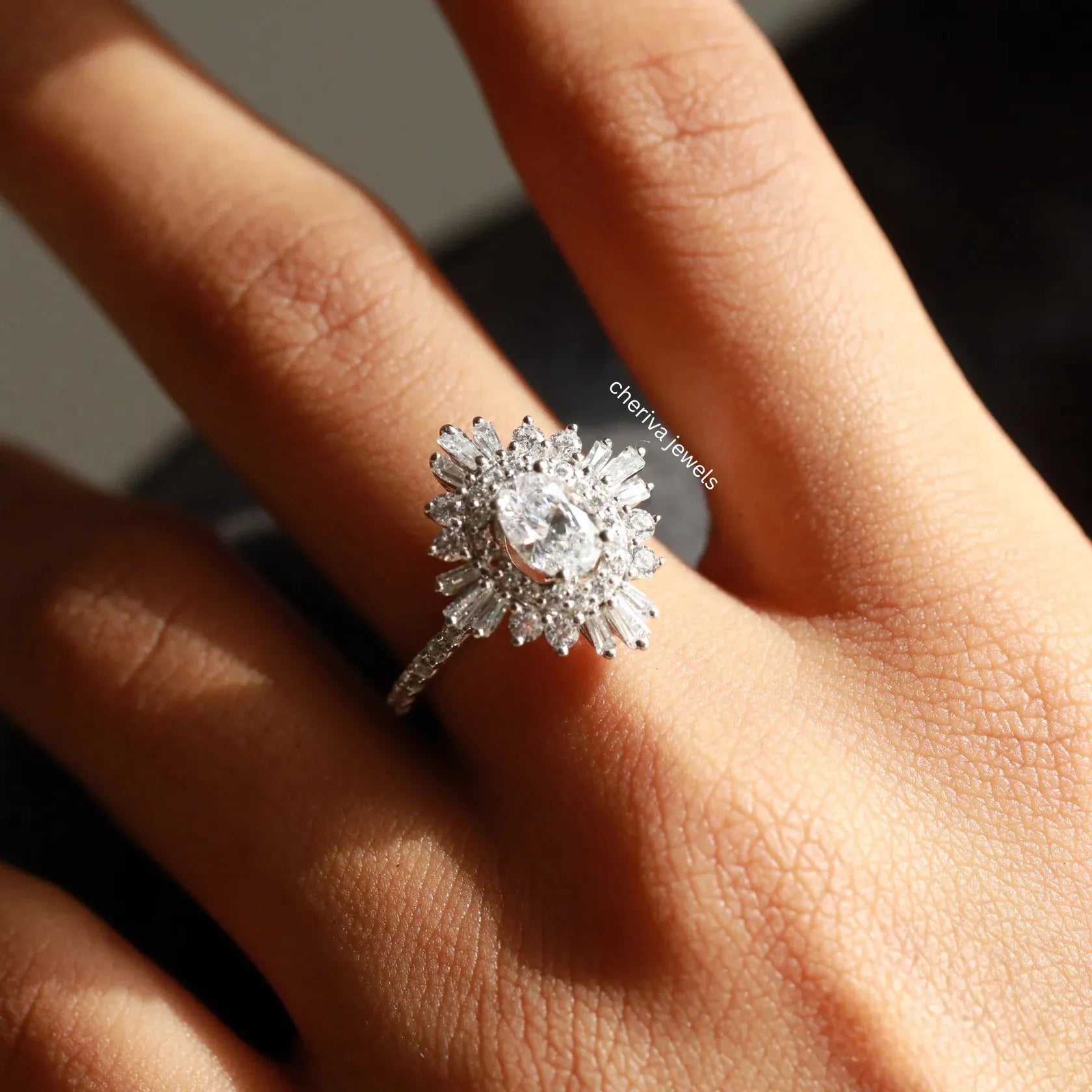Oval Halo Ring