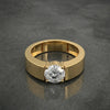 solitaire ring with round prong setting.
