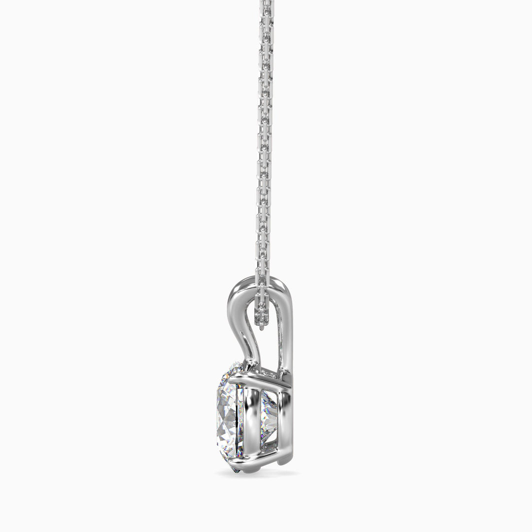 Diamond pendant on a white background