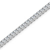 "Elegant bracelet featuring 5 carats of round cut lab-grown diamonds for a radiant and ethical shine"

